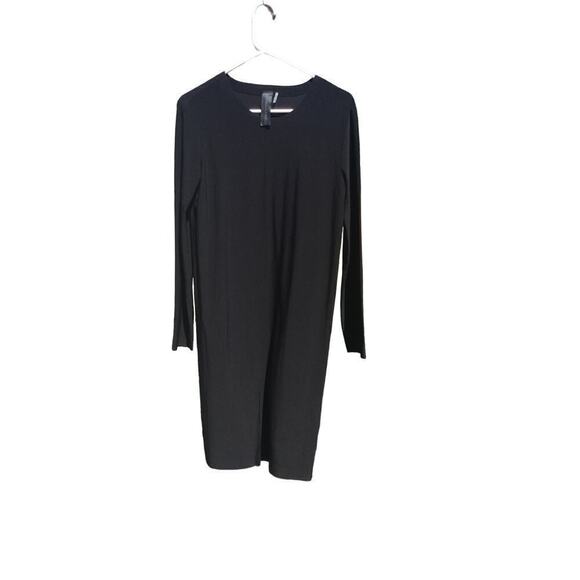 Norma Kamali long sleeve dress womens S 36 black bodycon NEW witchy minimalist - Picture 16 of 16